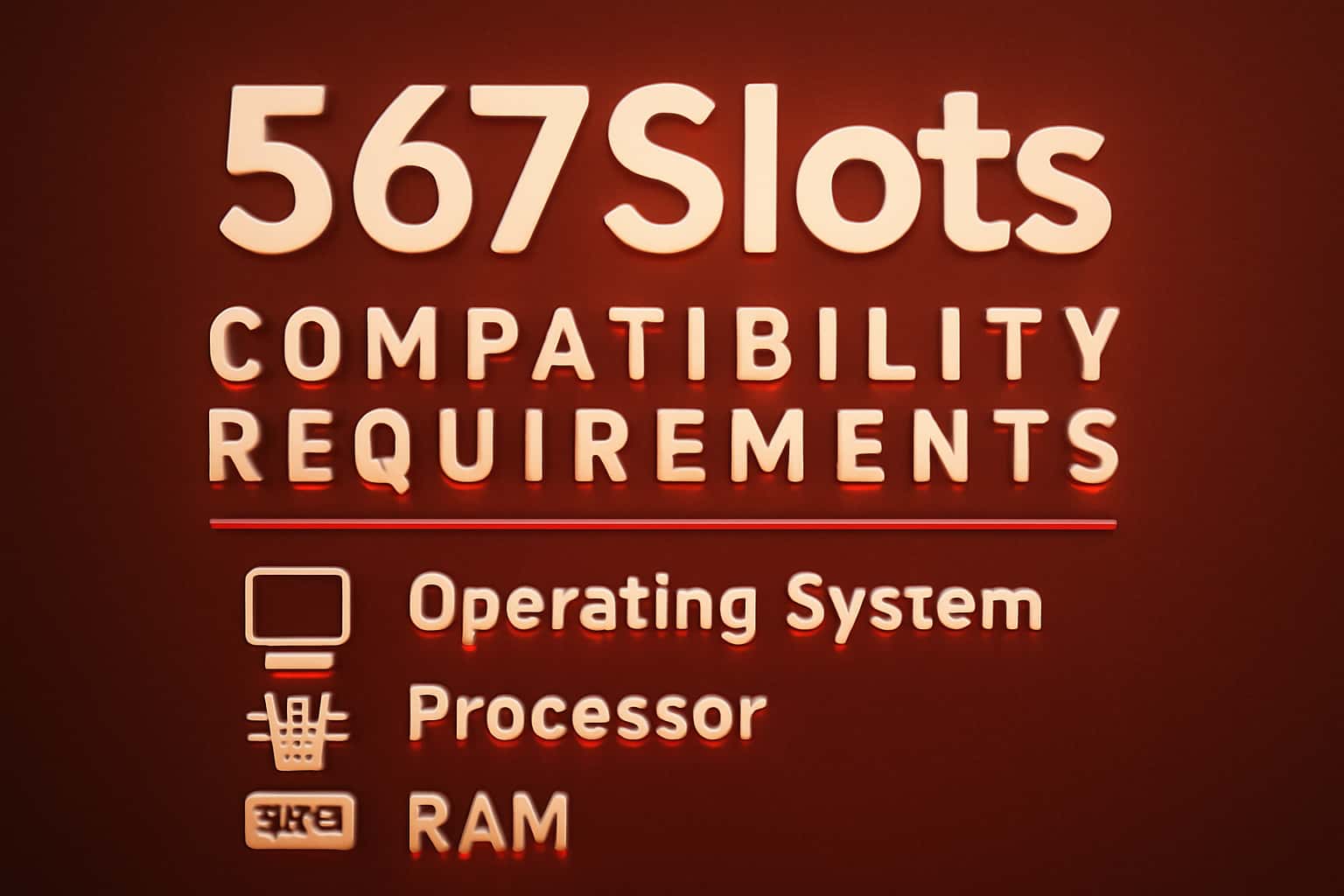 Visual representation of 567Slots Compatibility Requirements with a focus on technical aspects.