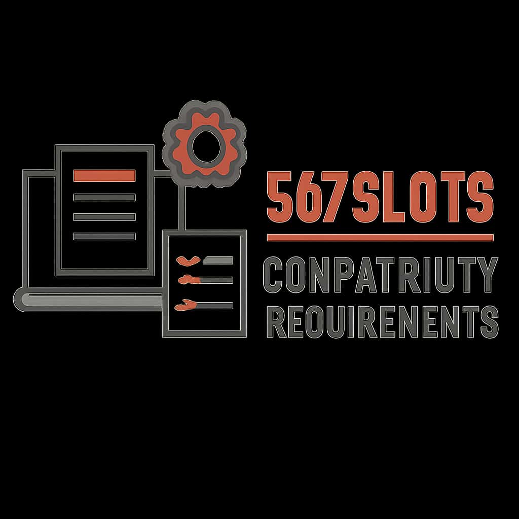 Diagram illustrating technical compatibility requirements for 567Slots.