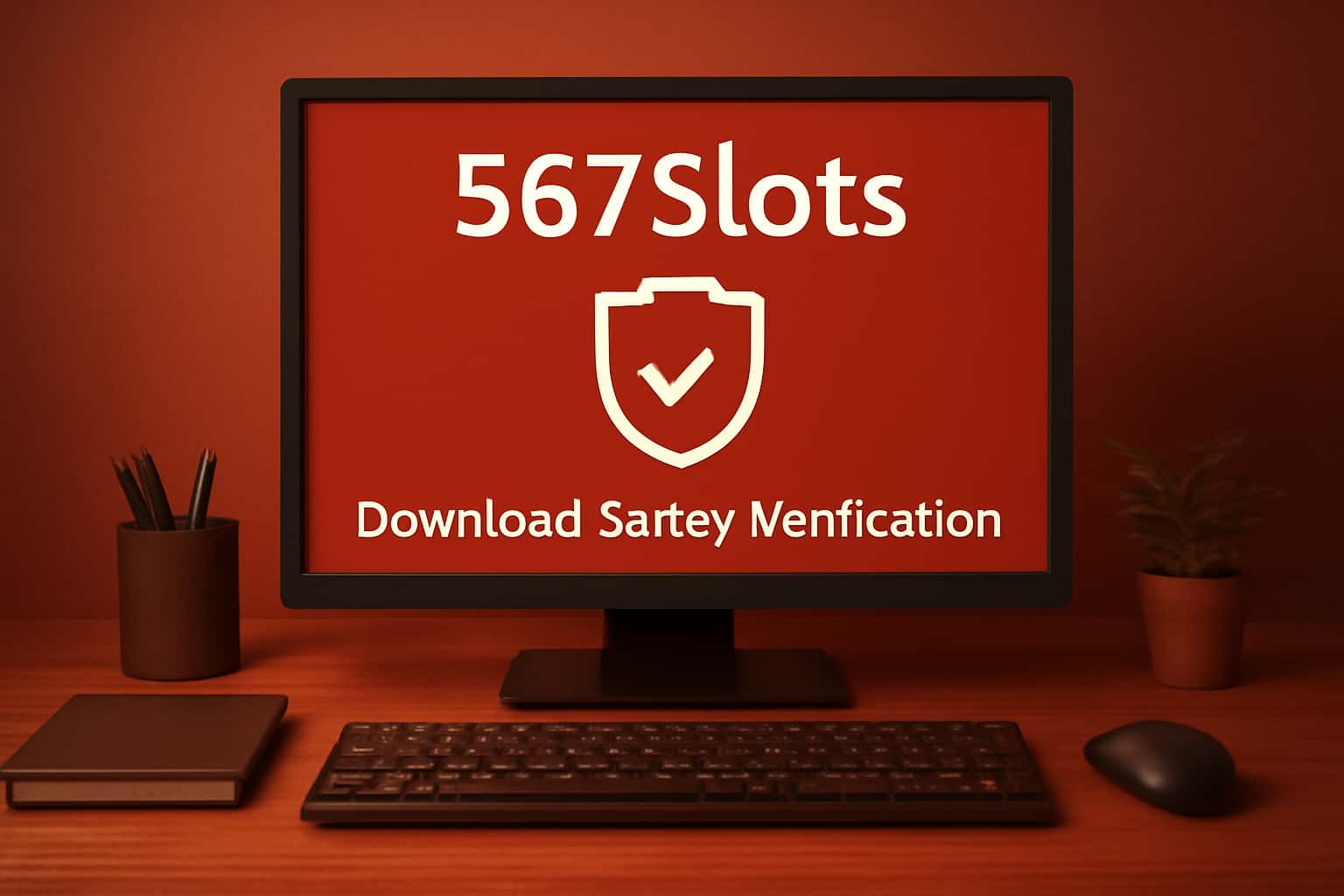 Informational scene depicting 567Slots Download Safety Verification