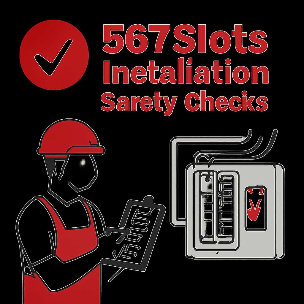 Diagram illustrating installation safety checks for 567Slots.