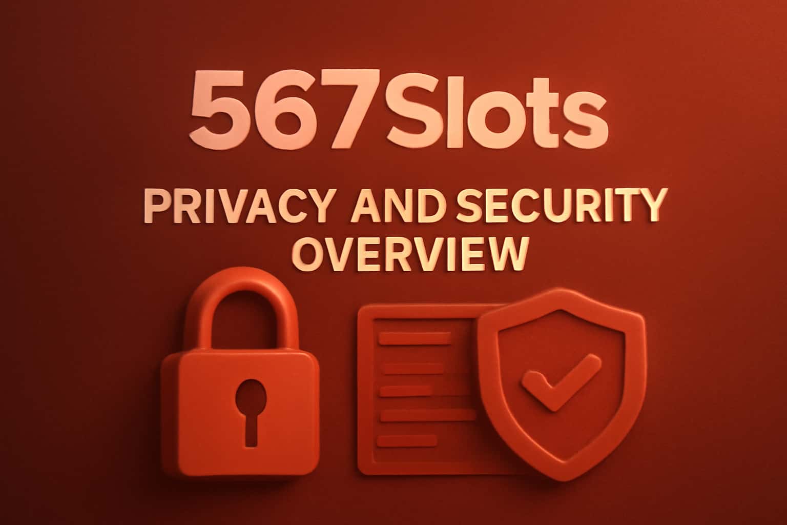 An informative scene depicting privacy and security standards of 567Slots.