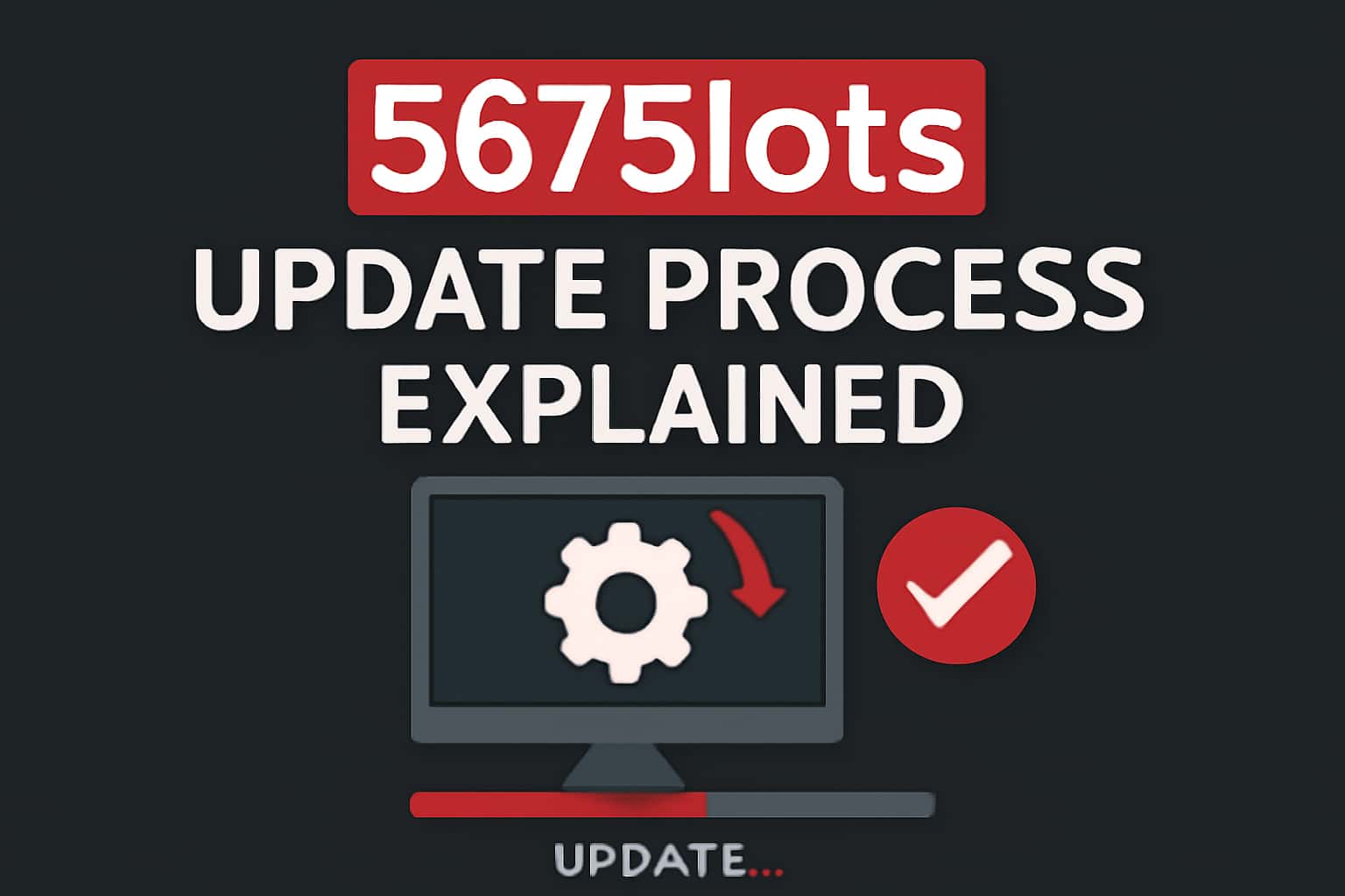 An informative graphic illustrating the update process for the 567Slots app.