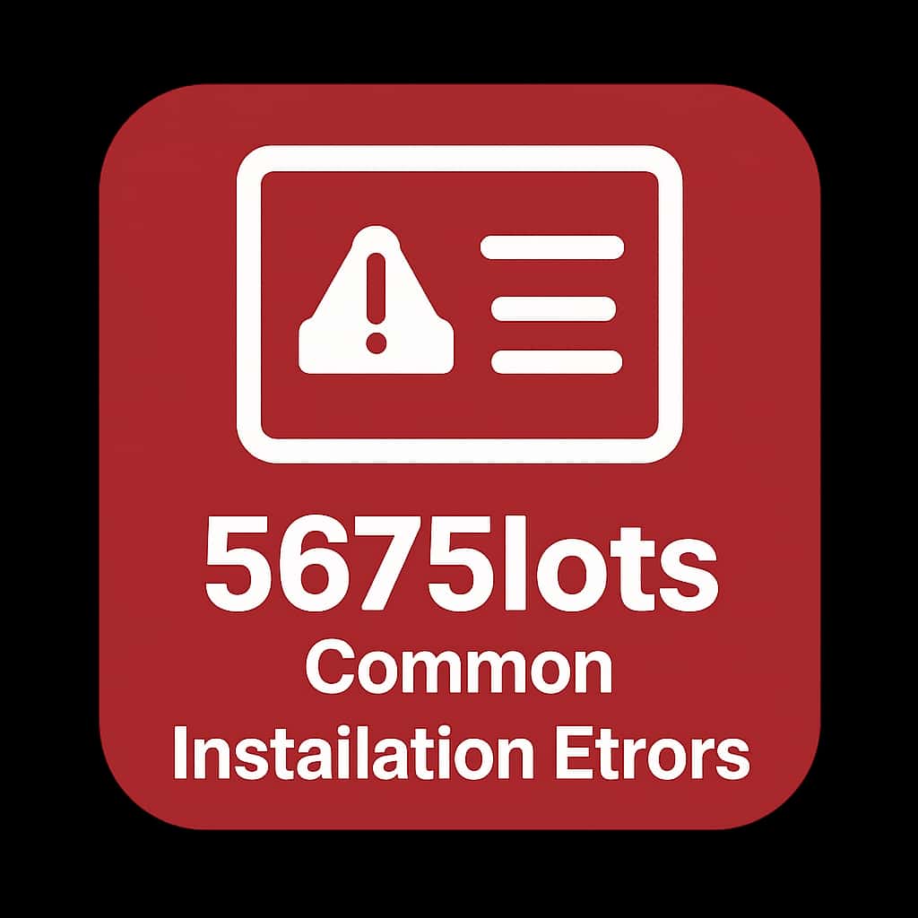 A simple badge design for 567Slots installation errors assistance.