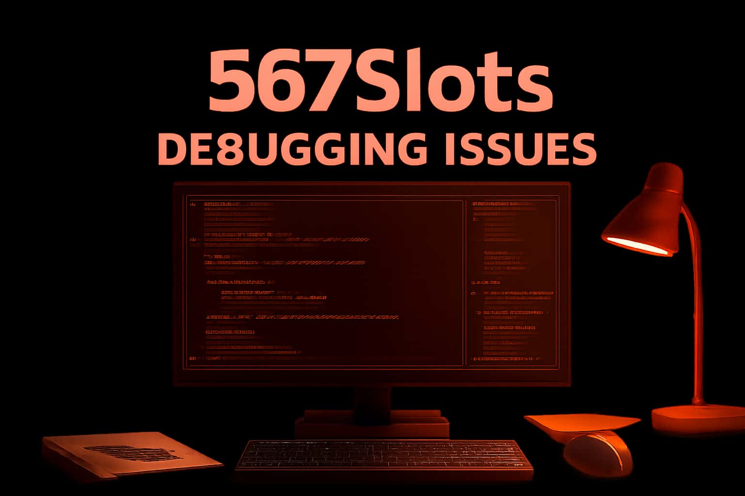 An informative scene focused on 567Slots debugging issues.