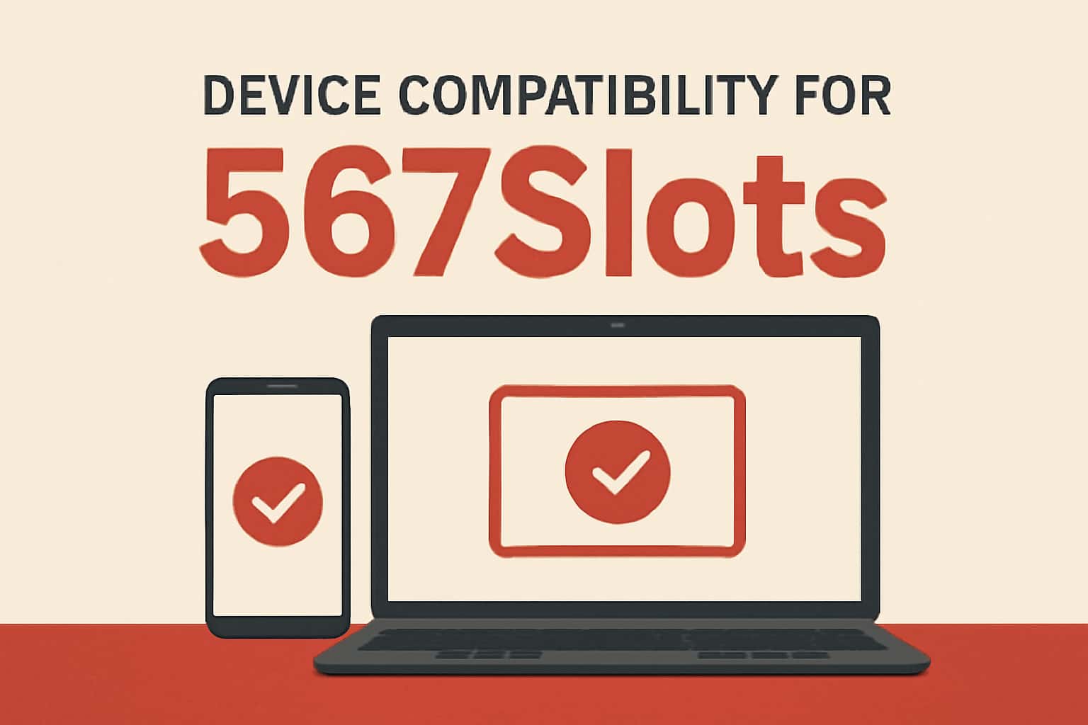 Informative image about device compatibility requirements for 567Slots.