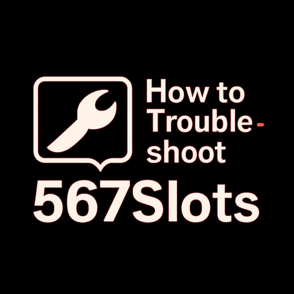 Icon representing troubleshooting for 567Slots.