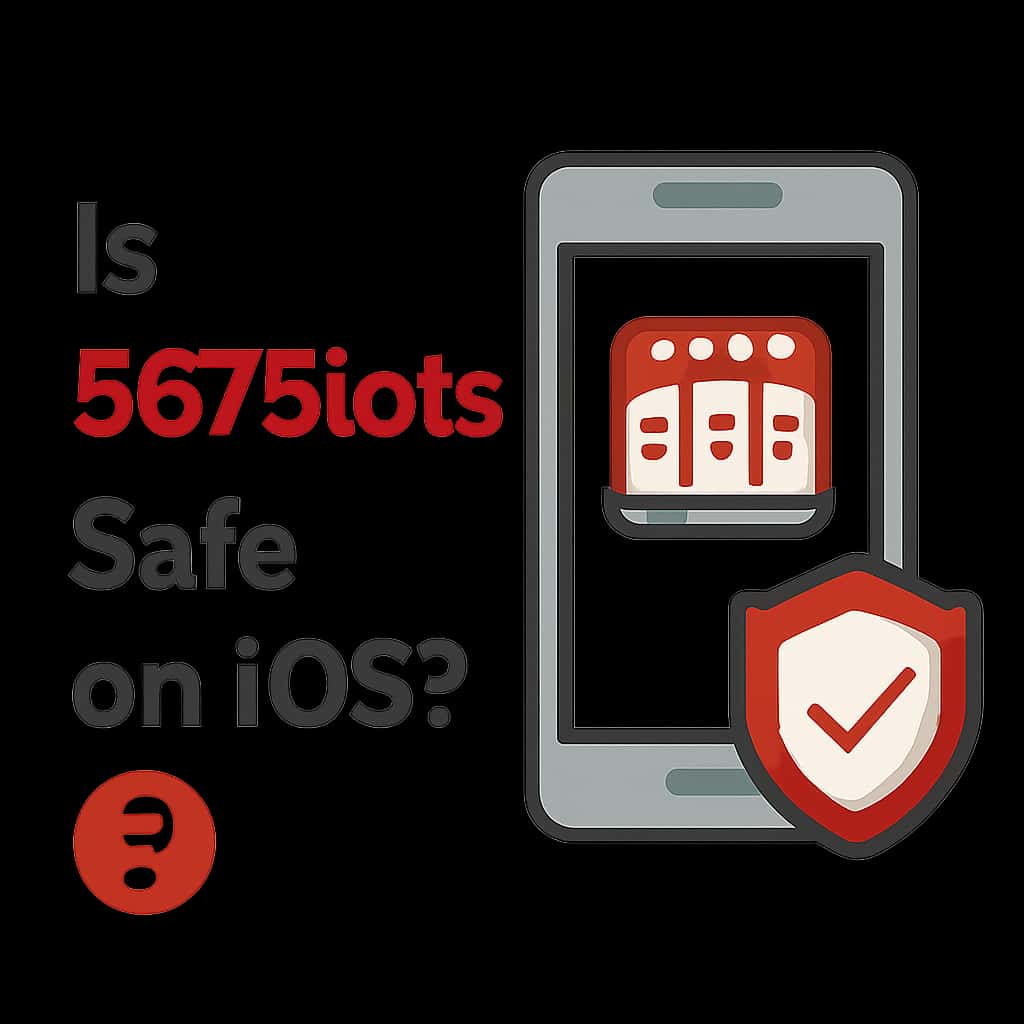 Illustration explaining the safety features of 567Slots on iOS.