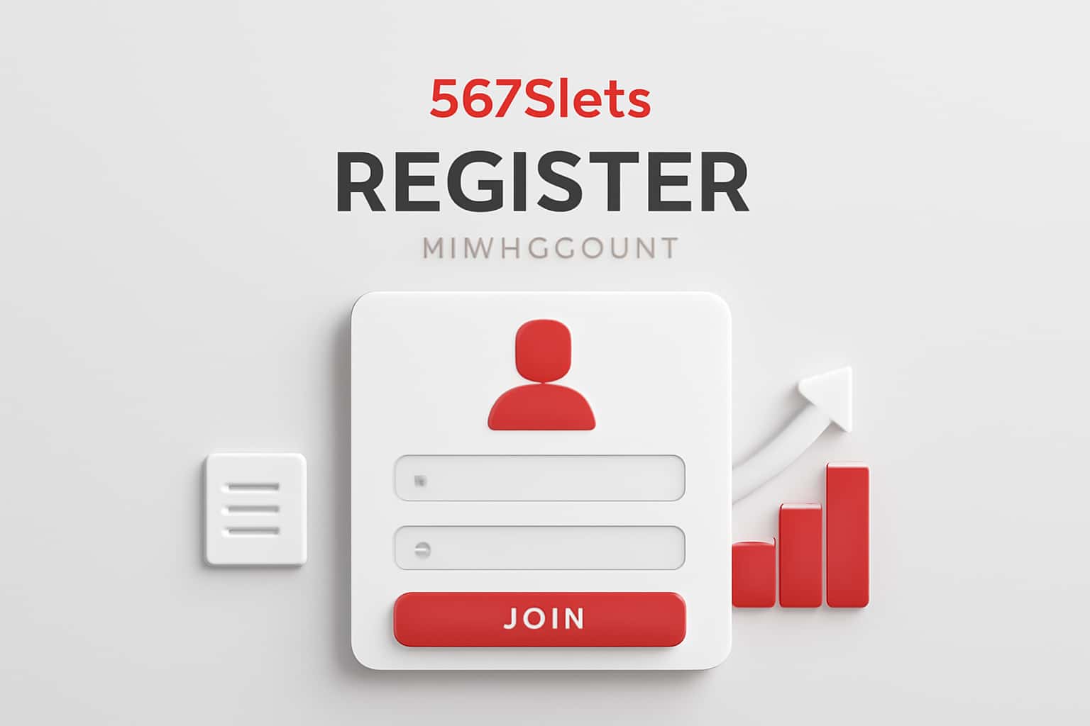 567Slots Register - New Account Interface