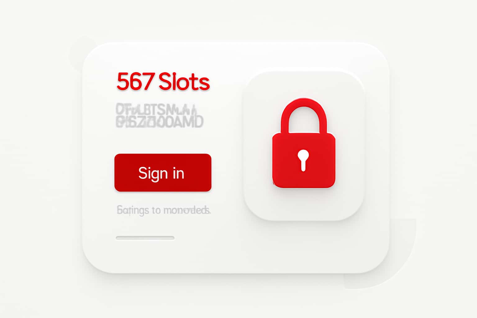 567Slots Sign In & Dashboard Interface