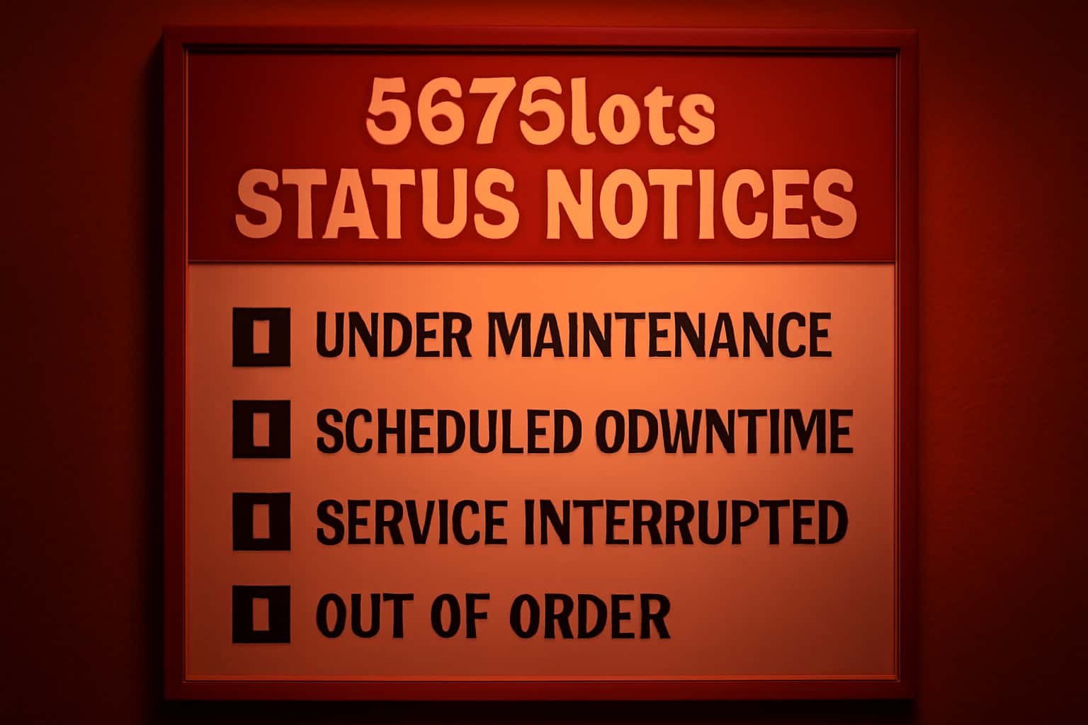 A neutral informational graphic about 567Slots Status Notices showcasing relevant details.