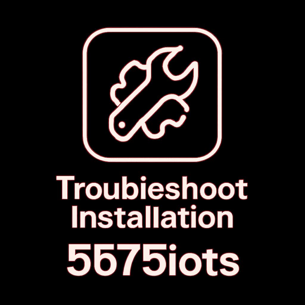 Icon representing the troubleshooting guide for 567Slots installation.